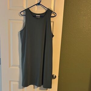 Elegant Sleeveless Teal Dress